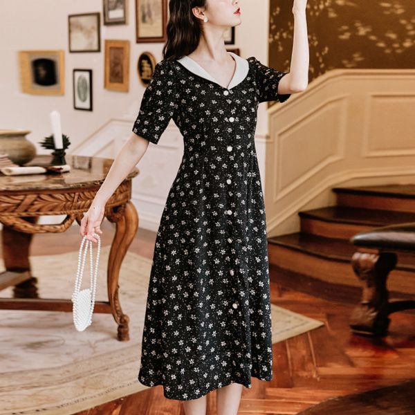 casual dresses spring summer woman vintage midi long es for women korean elegant floral boho beach sleeve vestidos robes 8ssq, Black;gray
casual dresses spring summer woman vintage midi long es for women korean elegant floral boho beach sleeve vestidos robes 8ssq, Black;gray