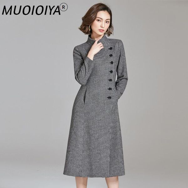women's wool & blends real coat female streetwear long trench coats autumn winter jacket women woolen korean plaid jackets my4069, Black
women's wool & blends real coat female streetwear long trench coats autumn winter jacket women woolen korean plaid jackets my4069, Black