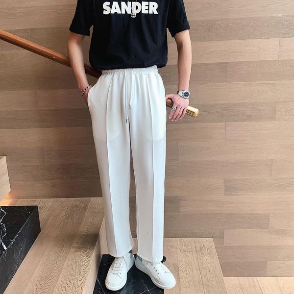 men's pants spring summer sport casual pant men loose tie straight drawstring comfortable solid color running long traje hombre office, Black
men's pants spring summer sport casual pant men loose tie straight drawstring comfortable solid color running long traje hombre office, Black