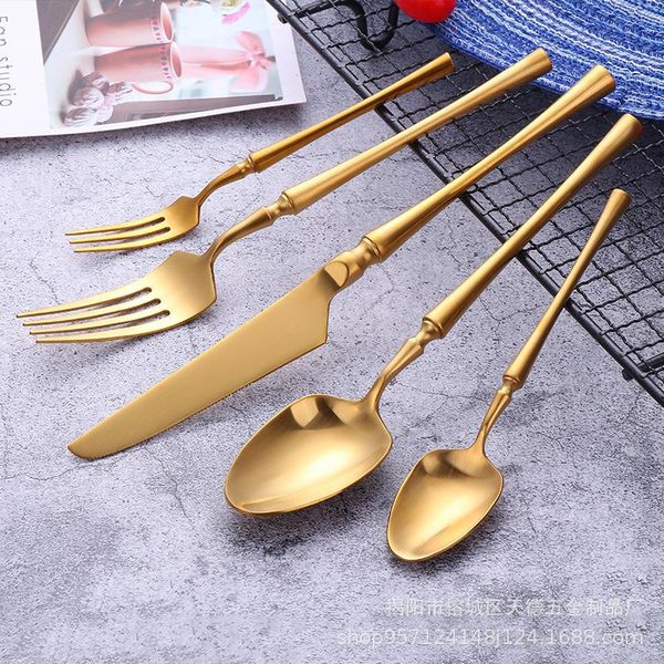 flatware sets 5/20pcs gold cutlery set 18/10 stainless steel table knife spoon dinner fork tea golden tableware 
flatware sets 5/20pcs gold cutlery set 18/10 stainless steel table knife spoon dinner fork tea golden tableware