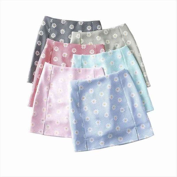 q33tt high waist split daisy women skirt print light proof lined hip in summer, Black
q33tt high waist split daisy women skirt print light proof lined hip in summer, Black