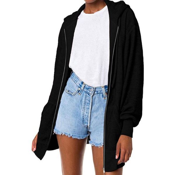 women's jackets samdolly winter coats casual zip up long coat ladies plain hooded outwear loose jacket cool streetwear female, Black;brown
women's jackets samdolly winter coats casual zip up long coat ladies plain hooded outwear loose jacket cool streetwear female, Black;brown