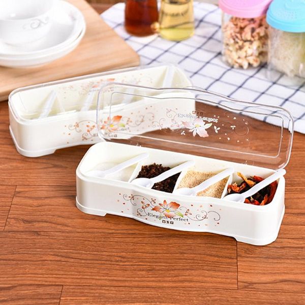 storage bottles & jars kitchen supplies seasoning box household pot transparent four-grid bottle accessories
storage bottles & jars kitchen supplies seasoning box household pot transparent four-grid bottle accessories