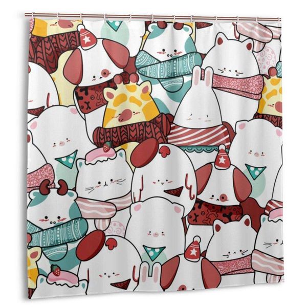 shower curtain,cute cat dog kitty scarf creative animal christmas day white,custom design waterproof shower curtains bathroom
shower curtain,cute cat dog kitty scarf creative animal christmas day white,custom design waterproof shower curtains bathroom