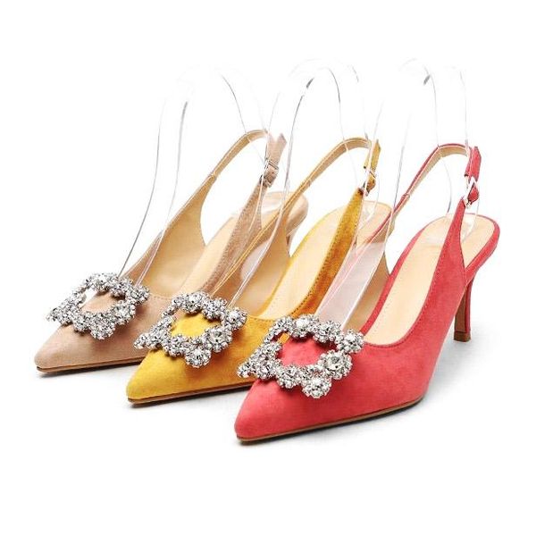 dress shoes lihuamao summer women stiletto heels slingbacks crystal ankle strap pointed toe ladies high heel pumps, Black
dress shoes lihuamao summer women stiletto heels slingbacks crystal ankle strap pointed toe ladies high heel pumps, Black