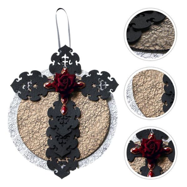 party decoration 1pc door hanging wreath simulated rose garland cross pendant
party decoration 1pc door hanging wreath simulated rose garland cross pendant