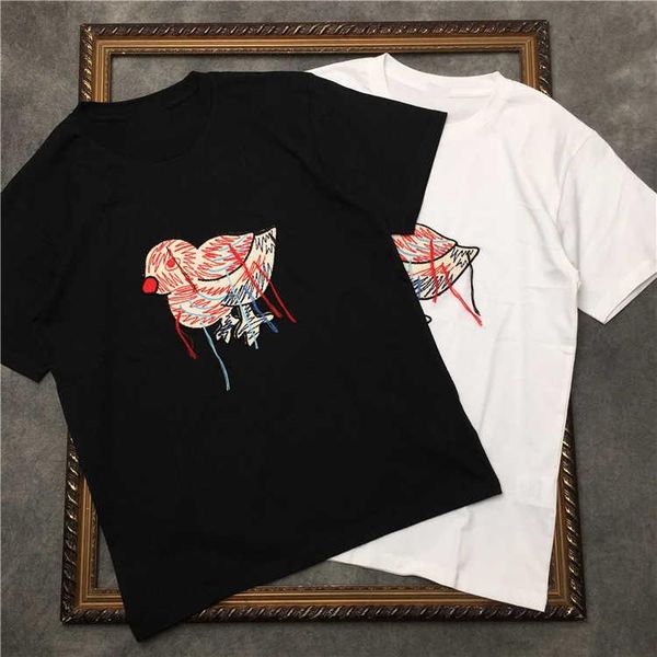 men's t-shirts 2021 summer fashion women/men's enboridery cotton casual loose tee b704, White;black
men's t-shirts 2021 summer fashion women/men's enboridery cotton casual loose tee b704, White;black