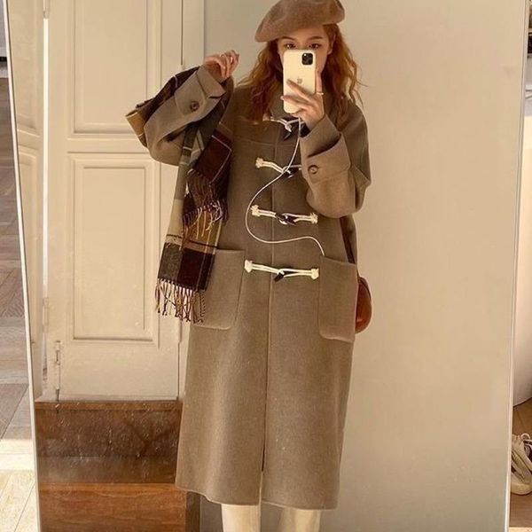 women's wool & blends 2021 winter autumn women coats overcoat oversized capes coat jacket elegant tweed outerwear jackets blend, Black
women's wool & blends 2021 winter autumn women coats overcoat oversized capes coat jacket elegant tweed outerwear jackets blend, Black