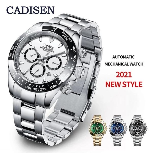 wristwatches cadisen automatic machinery men's watches luxury ceramics high-end watch sport waterproof wristwatch mens clock 2021 man, Slivery;brown
wristwatches cadisen automatic machinery men's watches luxury ceramics high-end watch sport waterproof wristwatch mens clock 2021 man, Slivery;brown