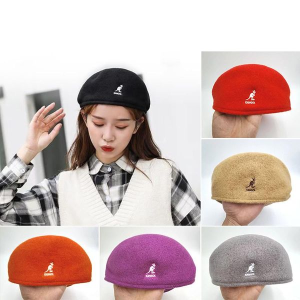 berets 2021 kangaroo wool beret women's autumn winter korean fashion brand student for men women warm headwear, Blue;gray
berets 2021 kangaroo wool beret women's autumn winter korean fashion brand student for men women warm headwear, Blue;gray