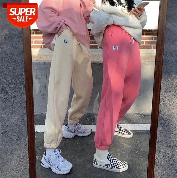 pink sweatpants women's loose-fitting feet, plus velvet high-waisted slimming trousers, wild thickening strappy harlan pants #pc6e, Black;gray
pink sweatpants women's loose-fitting feet, plus velvet high-waisted slimming trousers, wild thickening strappy harlan pants #pc6e, Black;gray
