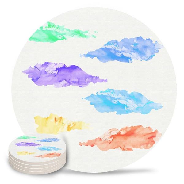 watercolor illustration of clouds coasters for cup dining table kitchen decor non slip home decoration accessories mats & pads
watercolor illustration of clouds coasters for cup dining table kitchen decor non slip home decoration accessories mats & pads