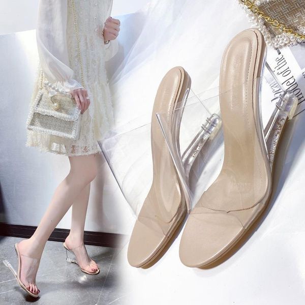 sandals fashion summer pvc crystal open toe high heels women transparent heel slippers m1731 zns4, Black
sandals fashion summer pvc crystal open toe high heels women transparent heel slippers m1731 zns4, Black