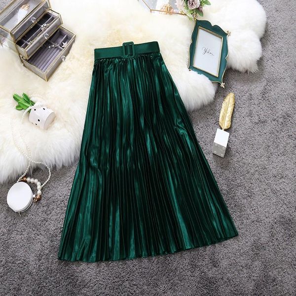 skirts chic women office lady silk korean elegant high waist pleated skirt vintage streetwear sashes adjustable faldas mujer, Black
skirts chic women office lady silk korean elegant high waist pleated skirt vintage streetwear sashes adjustable faldas mujer, Black