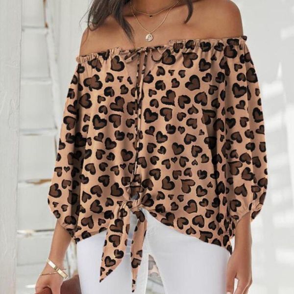 women's blouses & shirts women leopard blouse harajuku slash neck long sleeve and with bowknot slim fit summer woman haut femme, White
women's blouses & shirts women leopard blouse harajuku slash neck long sleeve and with bowknot slim fit summer woman haut femme, White