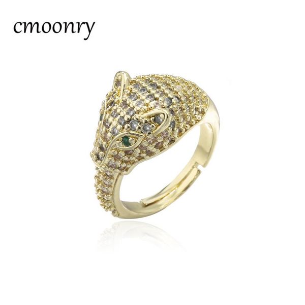 cluster rings cmoonry fashion gold color copper finger animal ring female party jewelry luxury + cubic zircon leopard size, Golden;silver
cluster rings cmoonry fashion gold color copper finger animal ring female party jewelry luxury + cubic zircon leopard size, Golden;silver