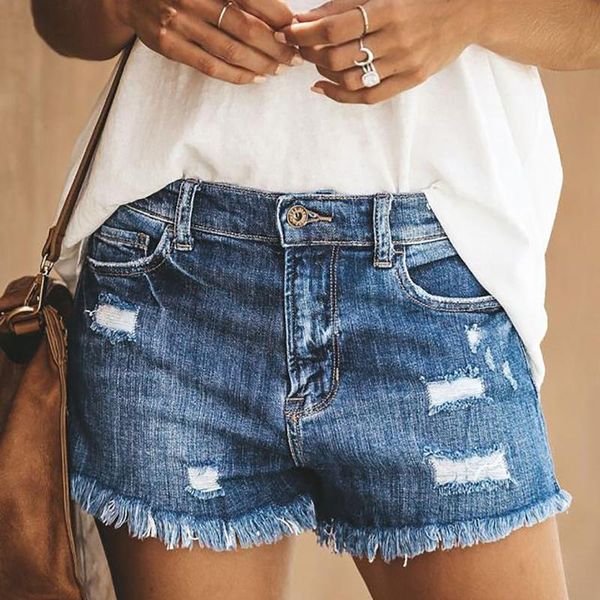 women's shorts woman summer denim casual high waist curled jeans fashion ripped drop, White;black
women's shorts woman summer denim casual high waist curled jeans fashion ripped drop, White;black