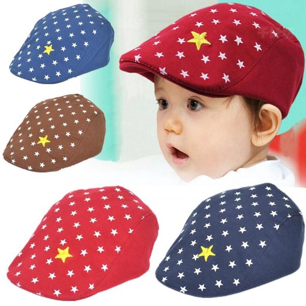 berets 4 colors cotton hats boys caps stars kids baby soft gentleman breathable printting spring autumn 1-3 years, Blue;gray
berets 4 colors cotton hats boys caps stars kids baby soft gentleman breathable printting spring autumn 1-3 years, Blue;gray