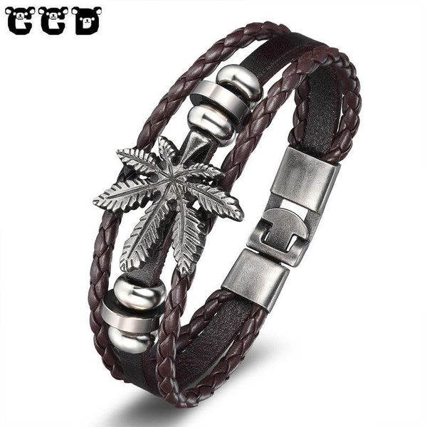 charm bracelets 2021 fashion men's bracelet leather leaf rock punk skeleton charms cuff bangles casual jewelry male accessories, Golden;silver
charm bracelets 2021 fashion men's bracelet leather leaf rock punk skeleton charms cuff bangles casual jewelry male accessories, Golden;silver