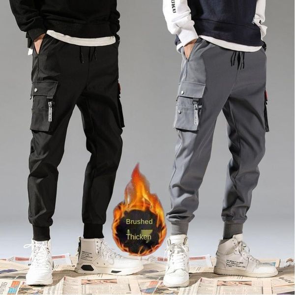 men's casual pants trendy brand overalls boys sports 2021 autumn winter plus velvet thick black gray
men's casual pants trendy brand overalls boys sports 2021 autumn winter plus velvet thick black gray