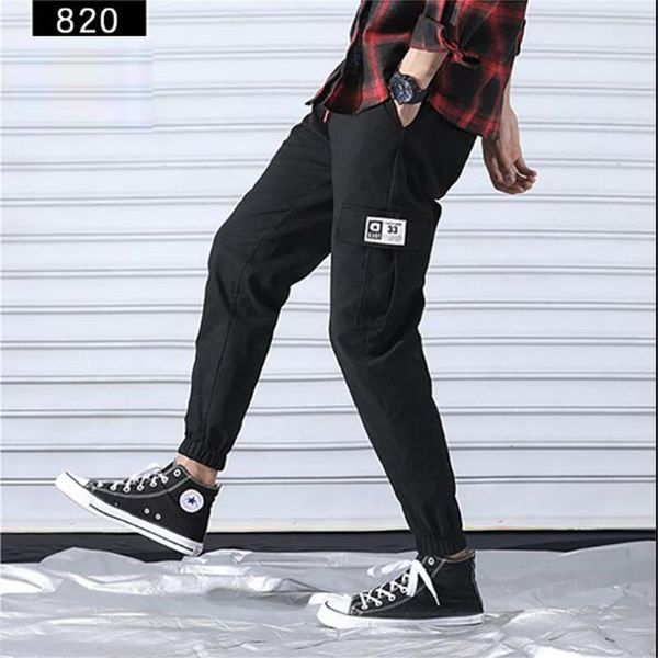 men vintage cargo pants 2021 mens hiphop pockets joggers male korean fashion sweatpants winter overalls men's, Black
men vintage cargo pants 2021 mens hiphop pockets joggers male korean fashion sweatpants winter overalls men's, Black