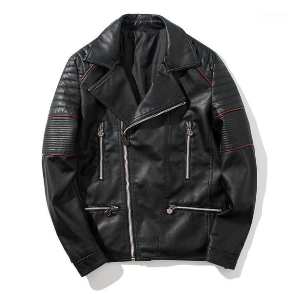 men's fur & faux autumn period and the leather coat lapels men handsome motorcycle jacket leisure pu, Black
men's fur & faux autumn period and the leather coat lapels men handsome motorcycle jacket leisure pu, Black
