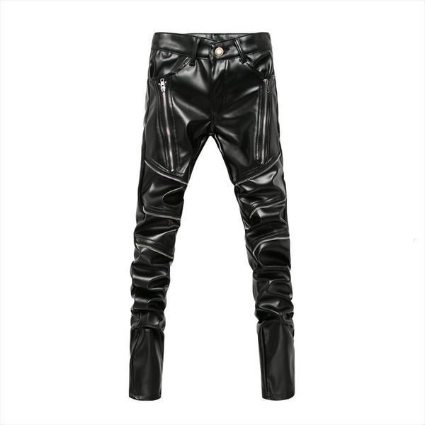 spring mens skinny leather fashion women capris faux trousers male trouser stage club wear biker, Black;white
spring mens skinny leather fashion women capris faux trousers male trouser stage club wear biker, Black;white