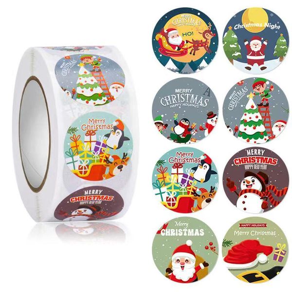 gift wrap 1 roll merry christmas stickers 500pcs santa claus snowman trees decorative wrapping box label tags
gift wrap 1 roll merry christmas stickers 500pcs santa claus snowman trees decorative wrapping box label tags