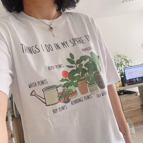 women's t-shirt vip hjn summer cute aesthetic gardening t shirt things i do in my spare time funny plant lover lady, White
women's t-shirt vip hjn summer cute aesthetic gardening t shirt things i do in my spare time funny plant lover lady, White
