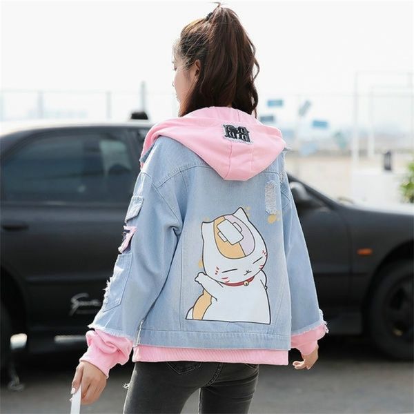 fake two-piece hooded denim jacket women korean loose wild autumn winter chaqueta mujer hole patch 210817, Black;brown
fake two-piece hooded denim jacket women korean loose wild autumn winter chaqueta mujer hole patch 210817, Black;brown