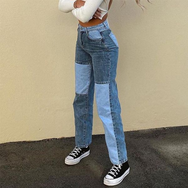 ladies hip hop jeans denim loose pants women gradient design casual retro mid-waist women's, Blue
ladies hip hop jeans denim loose pants women gradient design casual retro mid-waist women's, Blue