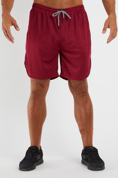 gymwolves male sports shorts double layer | burgundy comfortable series men's, White;black
gymwolves male sports shorts double layer | burgundy comfortable series men's, White;black