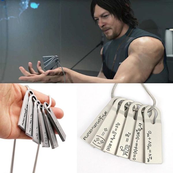 game death stranding necklace norman mark reedus 6 alloy plates fomulas metal pendant cosplay choker men women jewelry necklaces, Silver
game death stranding necklace norman mark reedus 6 alloy plates fomulas metal pendant cosplay choker men women jewelry necklaces, Silver