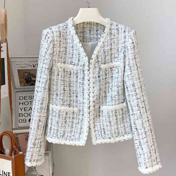 wool 2021 spring autumn kpop women short cropped jackets fashion v neck office ladies plaid tweed coat, Black
wool 2021 spring autumn kpop women short cropped jackets fashion v neck office ladies plaid tweed coat, Black