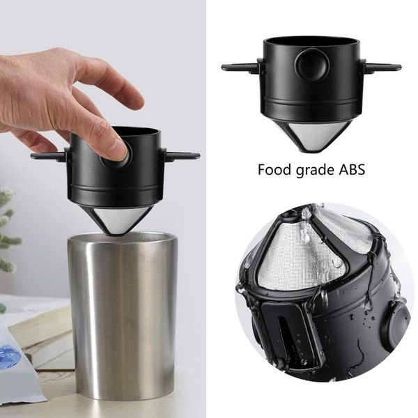 coffee filters pour over filter portable stainless steel reusable collapsible dripper cone mini maker for travel camping officesb
coffee filters pour over filter portable stainless steel reusable collapsible dripper cone mini maker for travel camping officesb