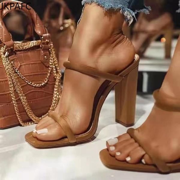 large size ladies high-heeled sandals thick-heeled fish mouth slippers dress shoes, Black
large size ladies high-heeled sandals thick-heeled fish mouth slippers dress shoes, Black