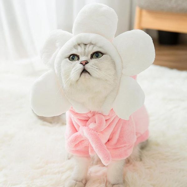 dog apparel puppy cat flannel hoodie with sunflower hat pet winter thicken outfit clothes
dog apparel puppy cat flannel hoodie with sunflower hat pet winter thicken outfit clothes