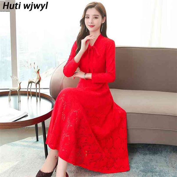 plus size solid lace chic midi dresses autumn winter vintage red dress elegant women bodycon party runway maxi vestido 210528, Black;gray
plus size solid lace chic midi dresses autumn winter vintage red dress elegant women bodycon party runway maxi vestido 210528, Black;gray