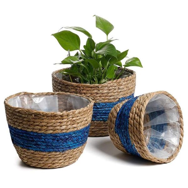 storage baskets seagrass planter basket hand woven natural plant container indoor outdoor flower pot with interior plastic coating
storage baskets seagrass planter basket hand woven natural plant container indoor outdoor flower pot with interior plastic coating
