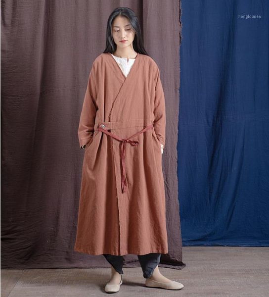 women's trench coats yoyikamomo 2021 women cotton linen spring vintage v neck solid color long sleeve draw string casual coat, Tan;black
women's trench coats yoyikamomo 2021 women cotton linen spring vintage v neck solid color long sleeve draw string casual coat, Tan;black