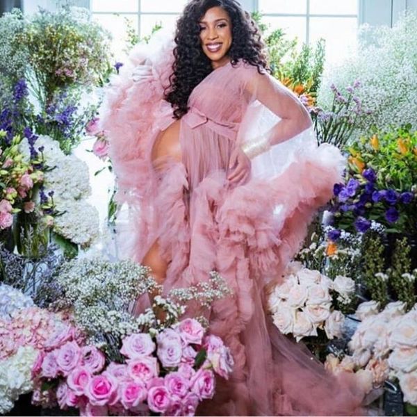 casual dresses pretty dusty pink ruffles tulle long robe for maternity picture shoot puffy a-line plus size prom gowns pregnant dress, Black;gray
casual dresses pretty dusty pink ruffles tulle long robe for maternity picture shoot puffy a-line plus size prom gowns pregnant dress, Black;gray