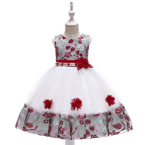 girl's dresses 2021 children's embroidery dress lace colored princess skirt girl flower wedding, Red;yellow
girl's dresses 2021 children's embroidery dress lace colored princess skirt girl flower wedding, Red;yellow