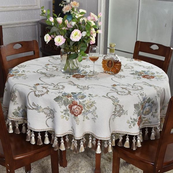 table cloth european-style white tassel large round tablecloth light color elegant 1.5 m living room thick household
table cloth european-style white tassel large round tablecloth light color elegant 1.5 m living room thick household