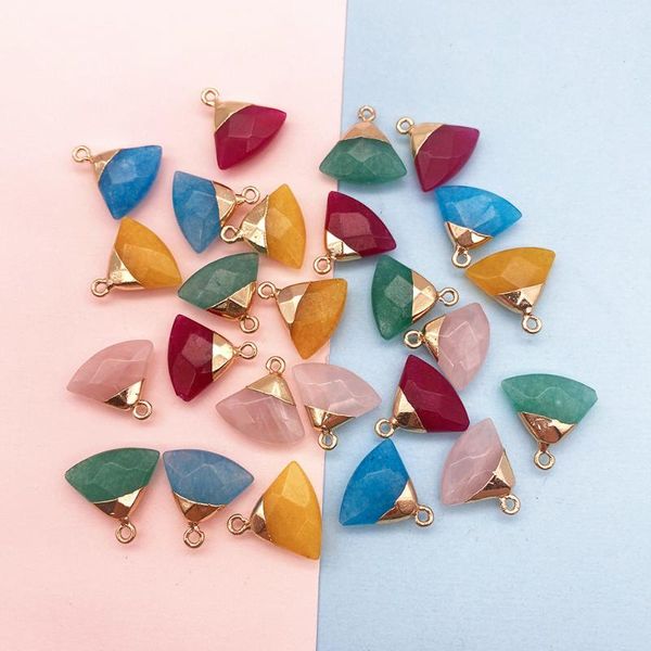 charms z natural stone pendant jewellery crafts wholesale diy earring bracelet supplies for jewelry sector triangle pink crystal, Bronze;silver
charms z natural stone pendant jewellery crafts wholesale diy earring bracelet supplies for jewelry sector triangle pink crystal, Bronze;silver