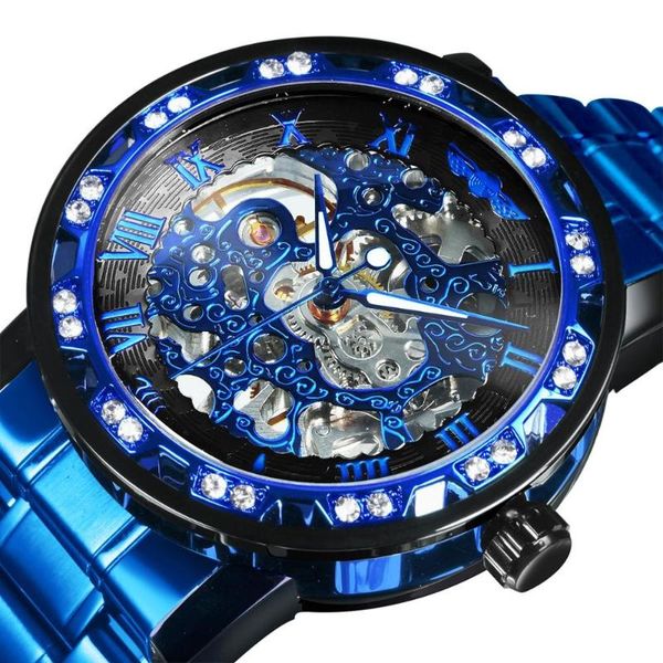 wristwatches winner transparent diamond hanical watch blue stainl steel skeleton mens watches busin fashion style, Slivery;brown
wristwatches winner transparent diamond hanical watch blue stainl steel skeleton mens watches busin fashion style, Slivery;brown