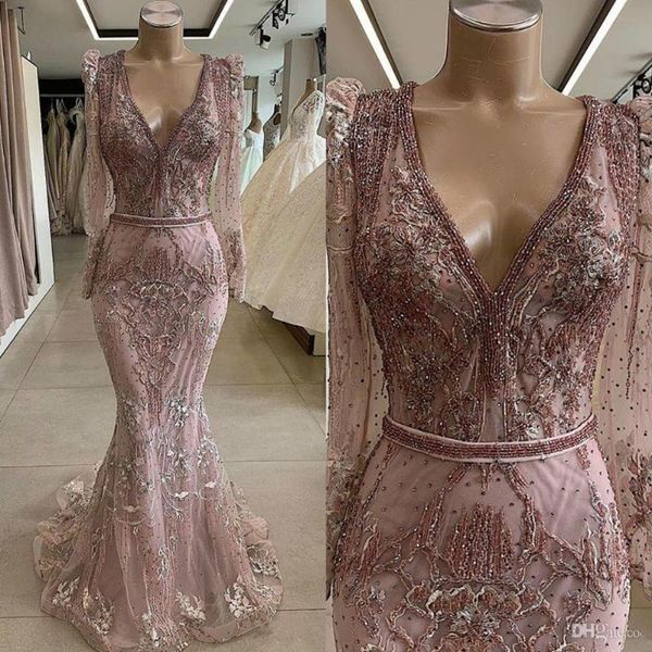 party dresses luxurious beaded african dubai evening long sleeves deep v neck mermaid prom dress vintage formal gowns, White;black
party dresses luxurious beaded african dubai evening long sleeves deep v neck mermaid prom dress vintage formal gowns, White;black