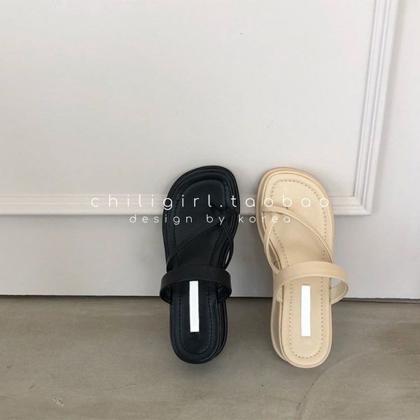 luxury slippers south korea sandal's 2021 summer dongdamen muffin thick soled clip toe slippers for women, Black
luxury slippers south korea sandal's 2021 summer dongdamen muffin thick soled clip toe slippers for women, Black