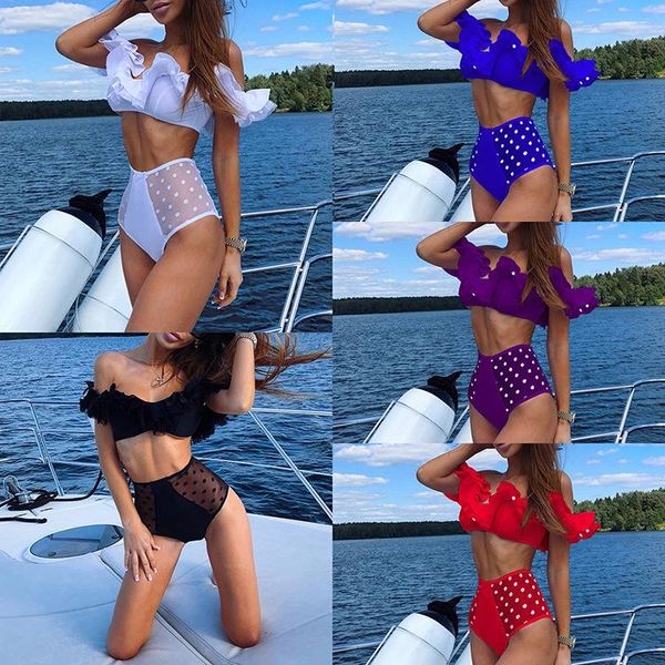 bikinis set dot high waist bikini mesh ruffles bathing suit biquini push up swimsuit bandeau swimwear women 2021
bikinis set dot high waist bikini mesh ruffles bathing suit biquini push up swimsuit bandeau swimwear women 2021