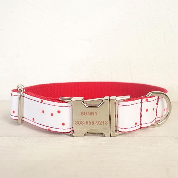 dog collars & leashes collar adjustable personalized durable nylon engraved id name red dot luxury gift with walking lead
dog collars & leashes collar adjustable personalized durable nylon engraved id name red dot luxury gift with walking lead