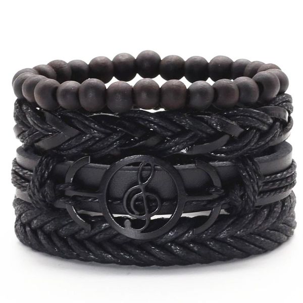 charm bracelets 4pcs/set black brown leather rope weave sunflower cute musical note men women bracelet homme femme male jewelry, Golden;silver
charm bracelets 4pcs/set black brown leather rope weave sunflower cute musical note men women bracelet homme femme male jewelry, Golden;silver